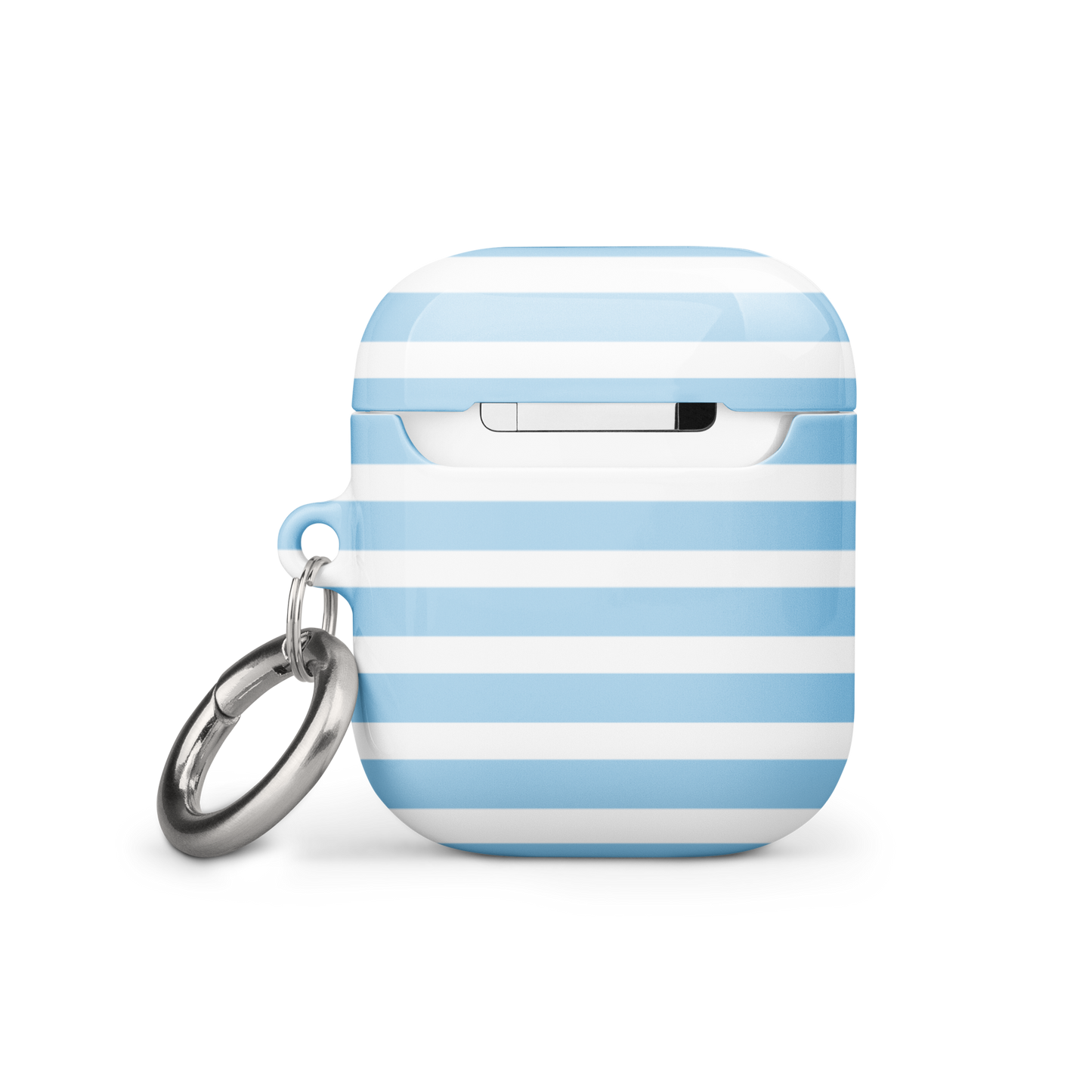 NAUTICAL CHARM Light Blue Striped Tough Case for AirPods®