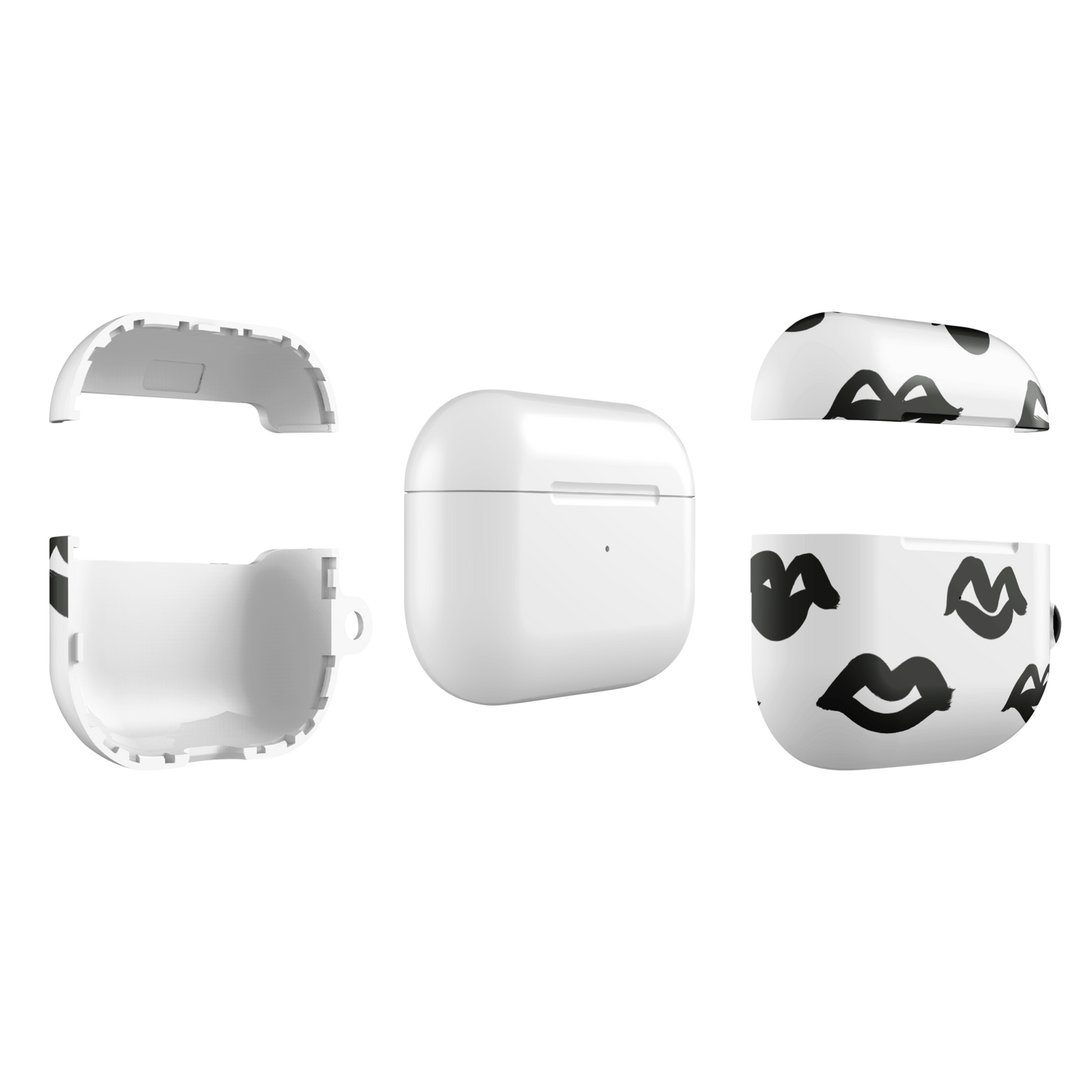 💋 Bold Lips Black & White AirPods® Case ✨