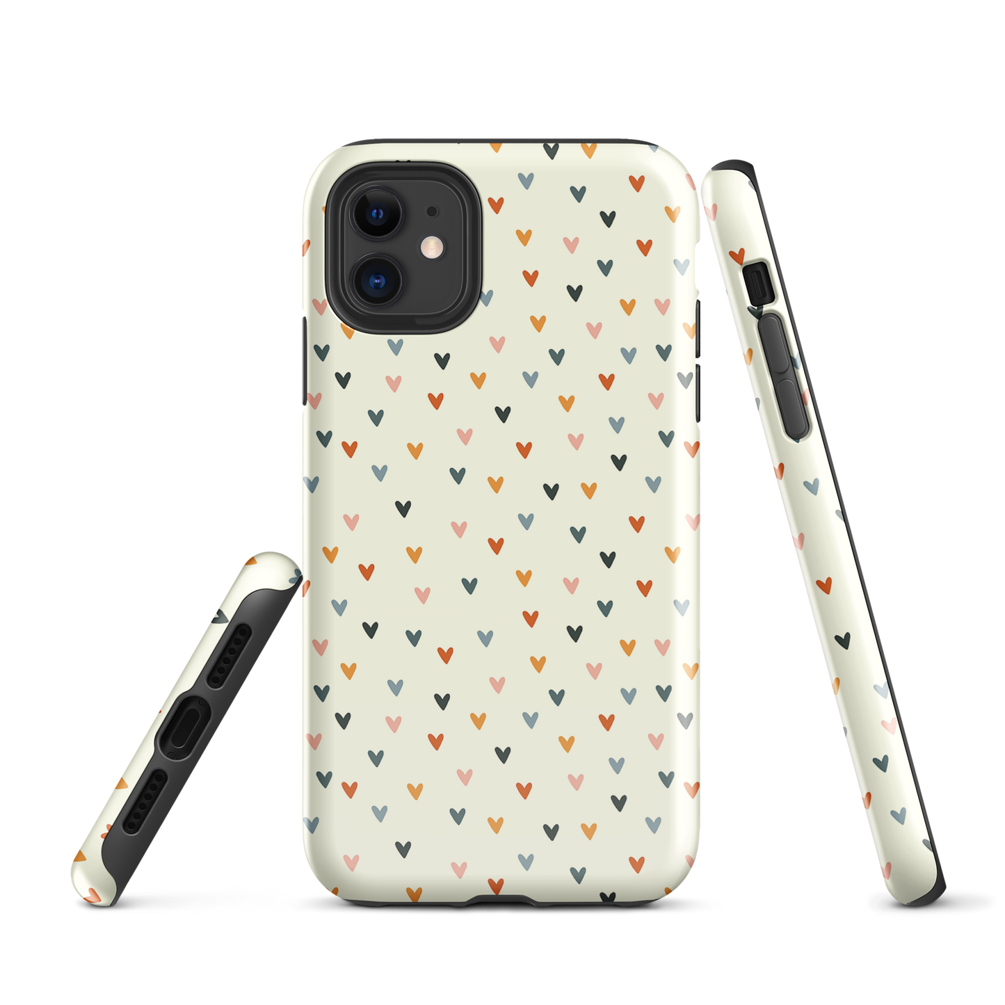 Cute Vintage Heart Pattern Tough Case for iPhone®