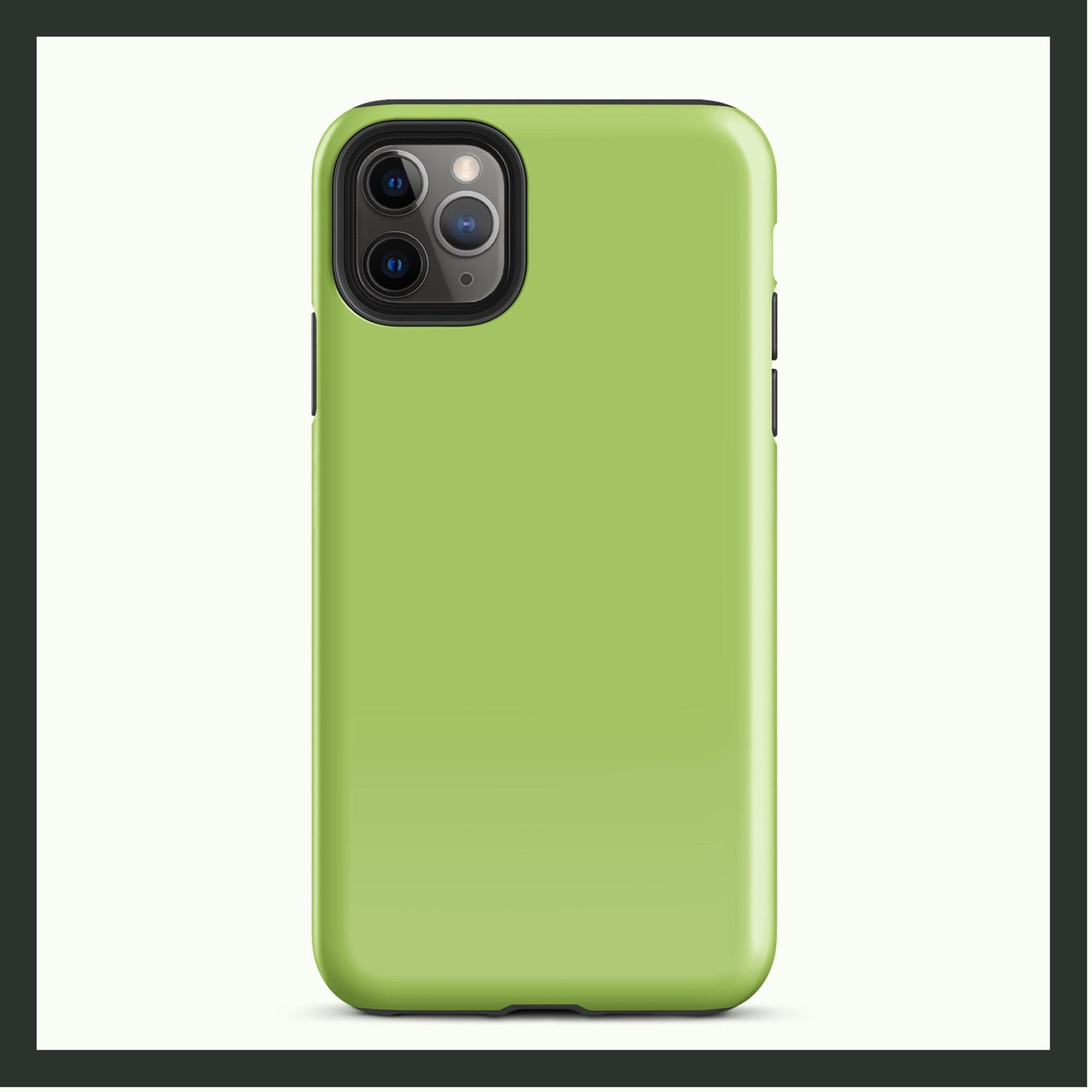 AVOCADO BLISS lime green tough iPhone® case featuring a bold, vibrant design with dual-layer protection for style and durability.