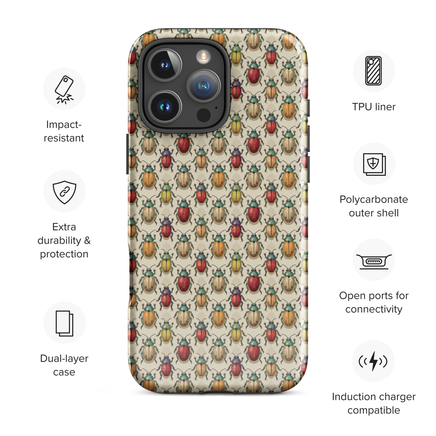 BEATRICE BEETLE Vintage Aesthetic Tough Case for iPhone®