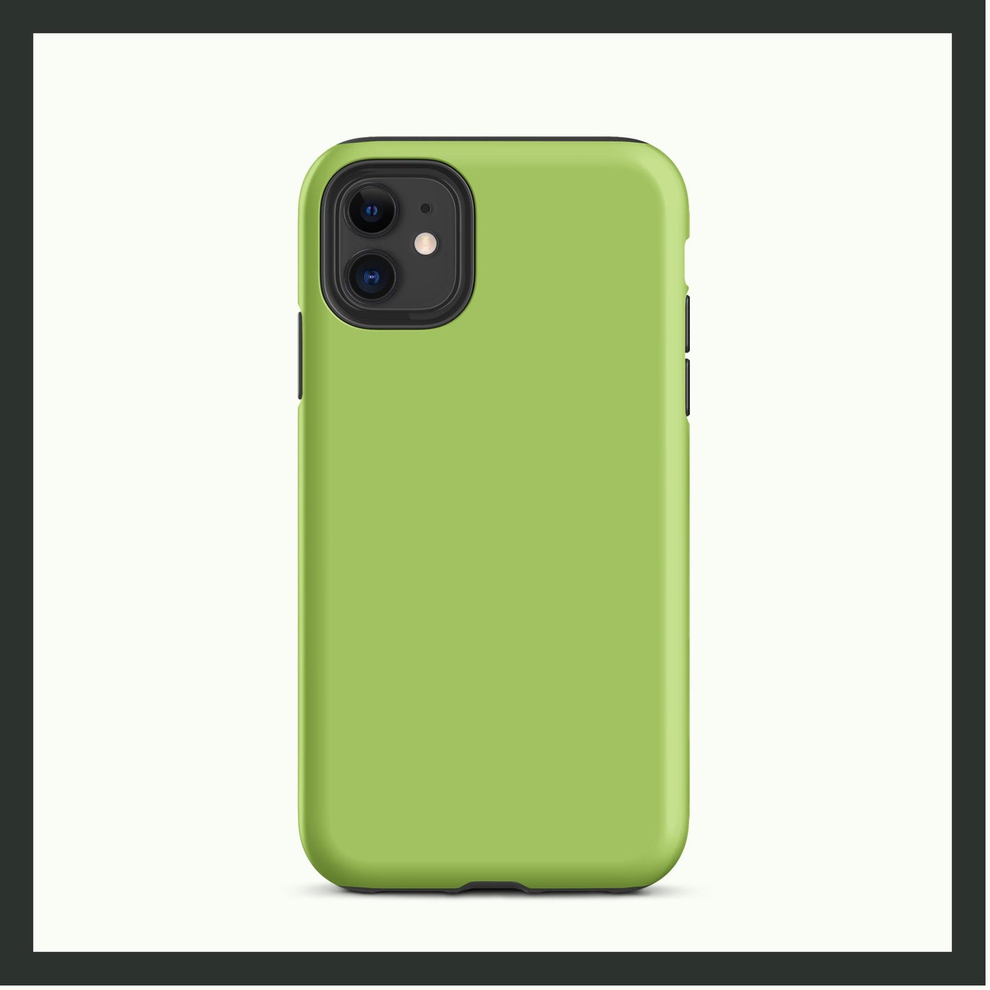 AVOCADO BLISS lime green tough iPhone® case featuring a bold, vibrant design with dual-layer protection for style and durability.