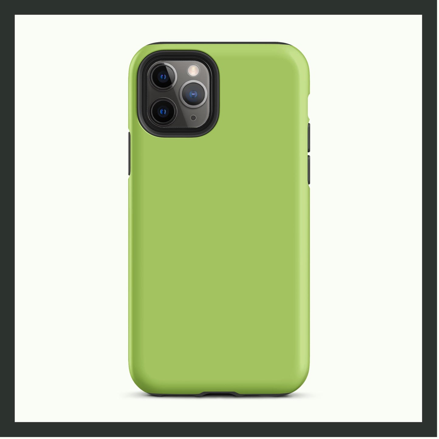 AVOCADO BLISS lime green tough iPhone® case featuring a bold, vibrant design with dual-layer protection for style and durability.