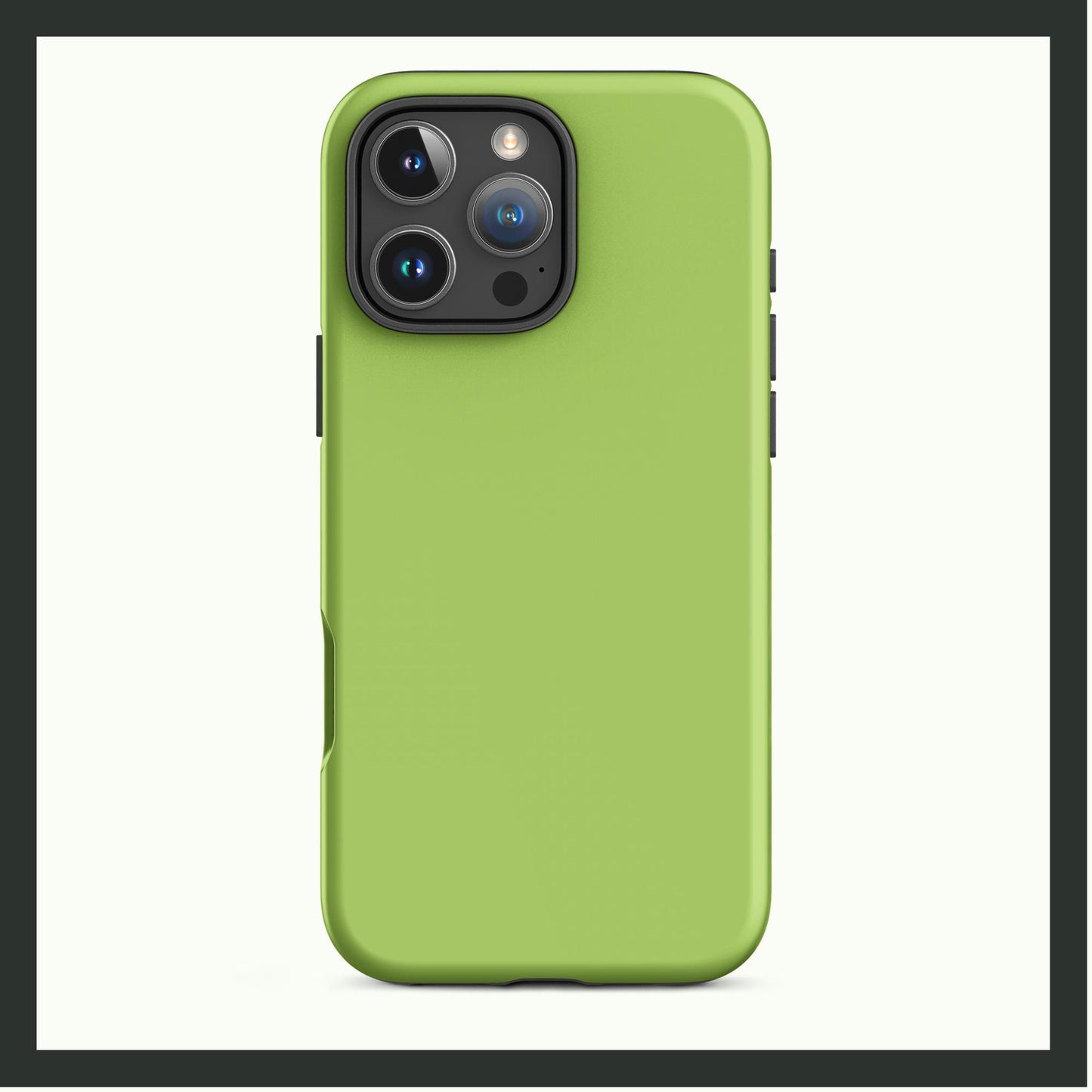 AVOCADO BLISS lime green tough iPhone® case featuring a bold, vibrant design with dual-layer protection for style and durability.