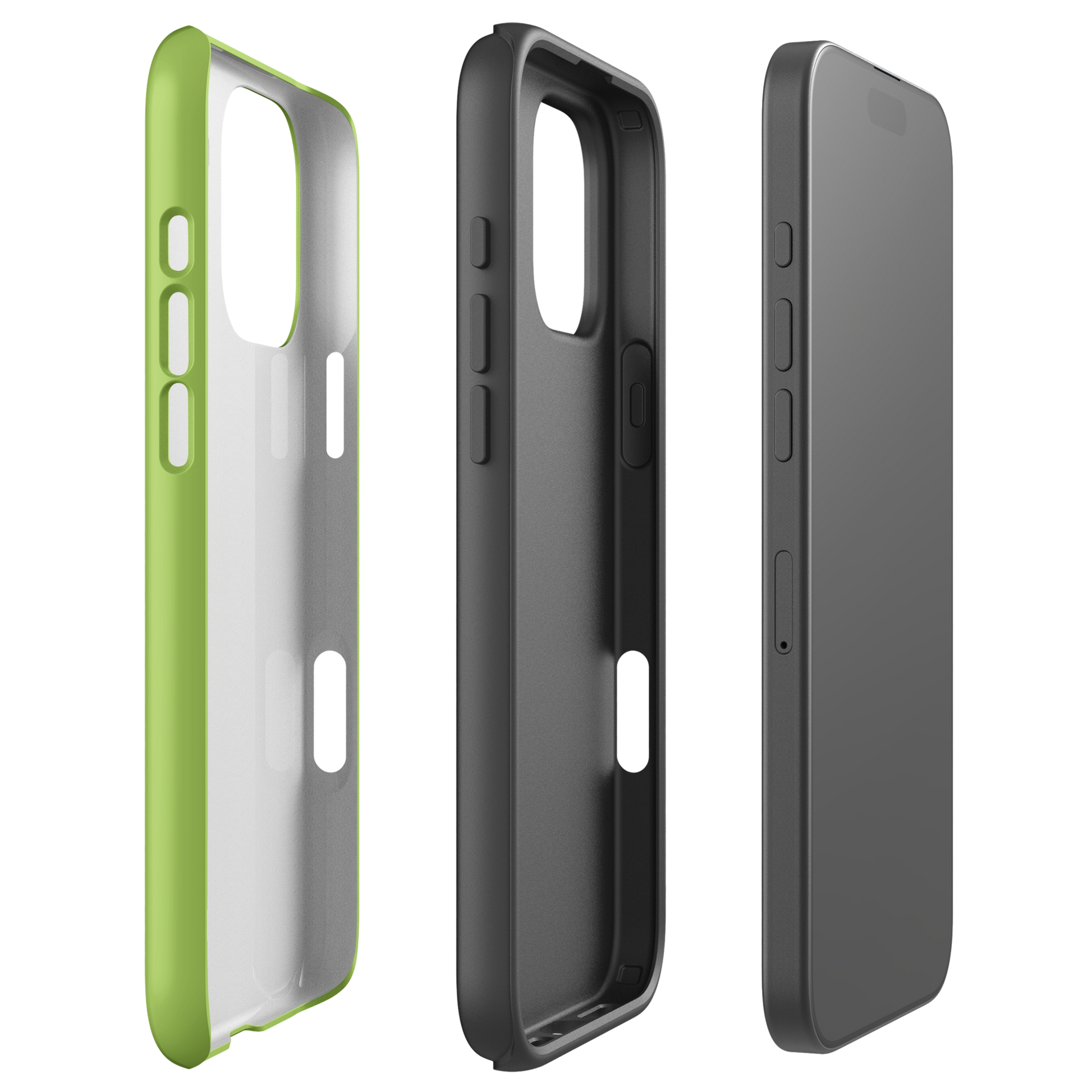 AVOCADO BLISS lime green tough iPhone® case featuring a bold, vibrant design with dual-layer protection for style and durability.